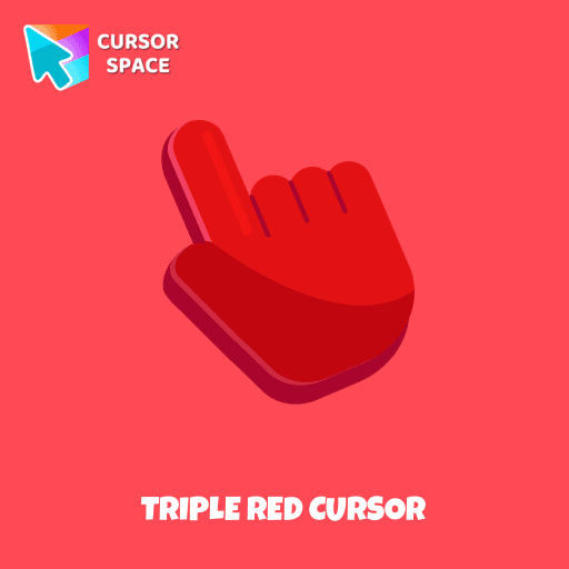 Triple Red cursor pointer cursor